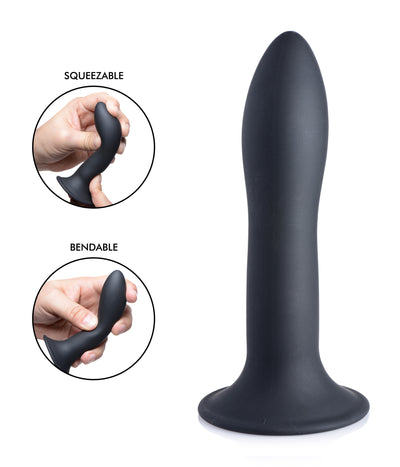 Squeezable Slender Dildo - Black Dildos from Squeeze-It