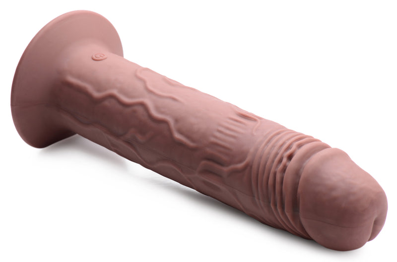 7X Remote Control Vibrating and Thumping Dildo - Dark Dildos from Thump It