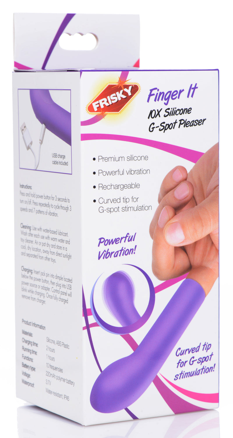 Finger It 10X Silicone G-Spot Pleaser vibesextoys from Frisky