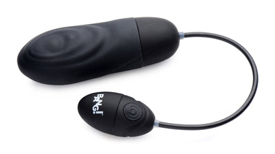 7X Pulsing Rechargeable Silicone Vibrator - Black bullet-vibrators from Bang