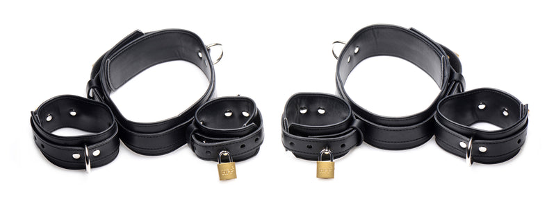 Frog-Tie Restraint Set ankle-and-wrist-cuffs from Strict