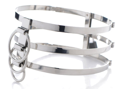 Trinity Stainless Steel Locking Collar bondage-collars from Master Series
