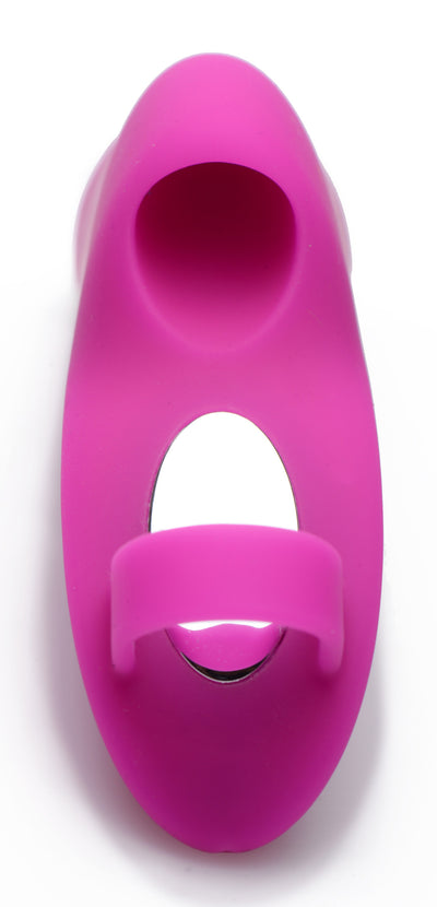 7X Finger Bang Her Pro Silicone Vibrator - Pink vibesextoys from Frisky