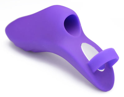 7X Finger Bang Her Pro Silicone Vibrator - Purple vibesextoys from Frisky