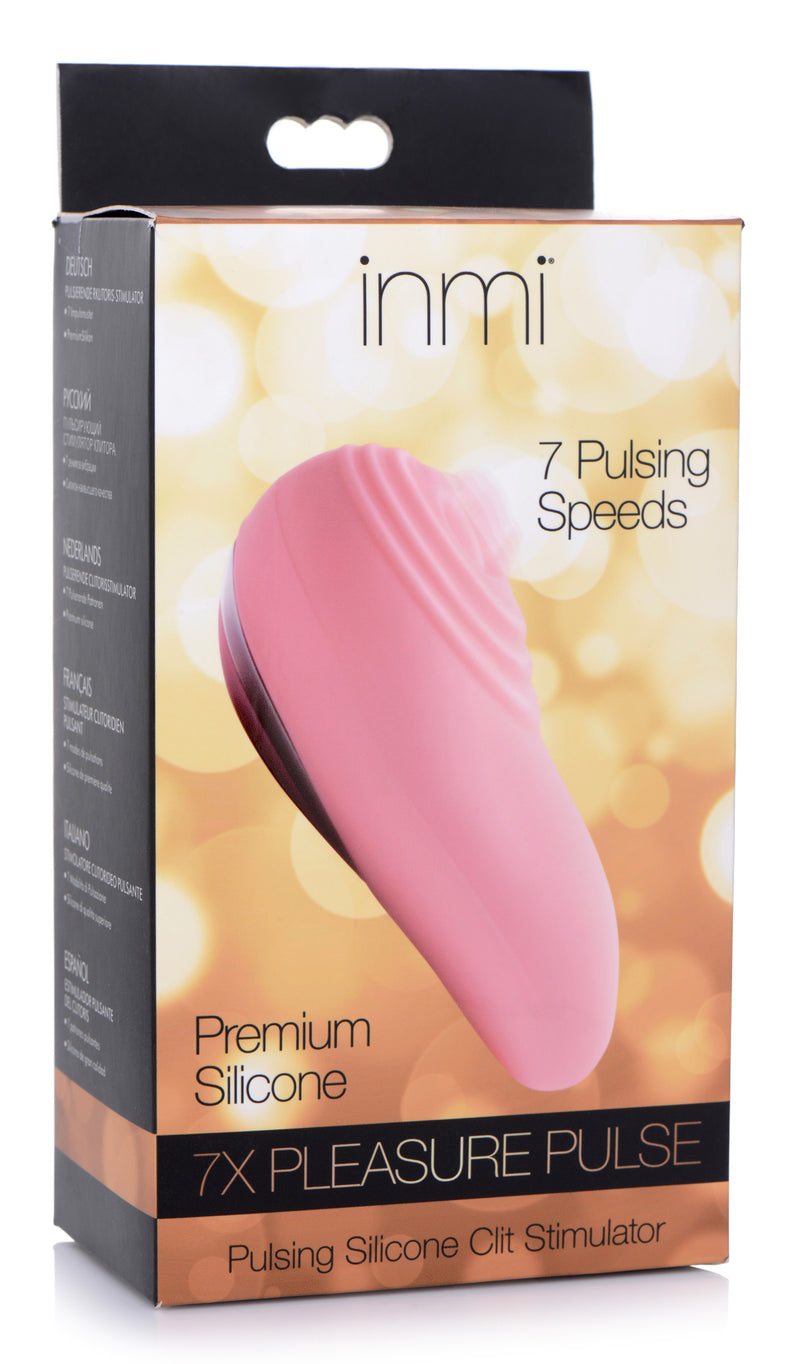 7X Pulsing Silicone Clit Stimualtor vibesextoys from Inmi