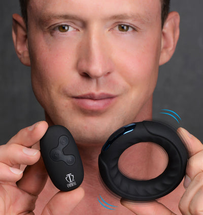 Remote Control 7X Silicone Cock Ring cockrings from Trinity Vibes