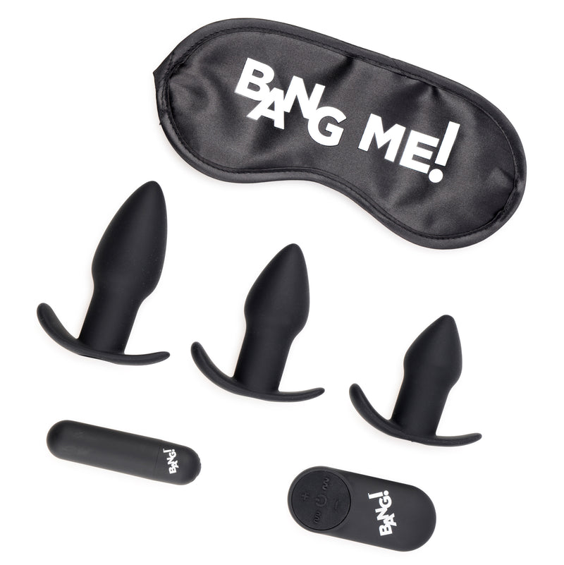Backdoor Adventure Remote Control 3 Piece Butt Plug Vibe Kit vibrators-kits from Bang