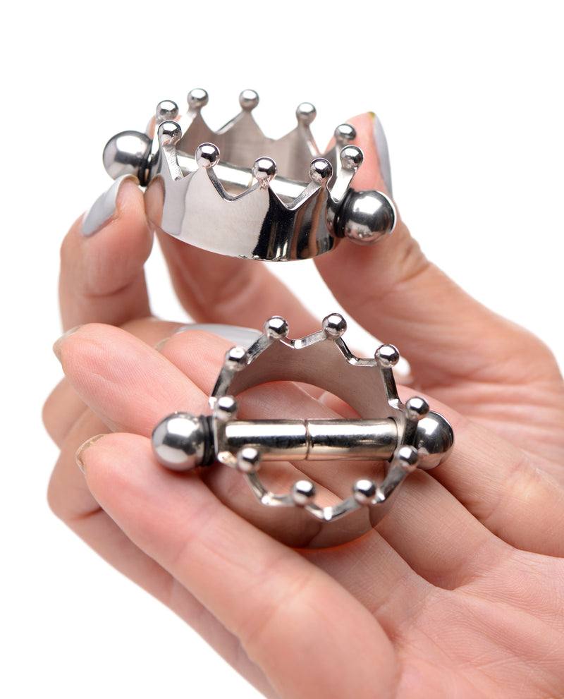 Crowned Magentic Nipple Clamps nipple-clamps from Master Series