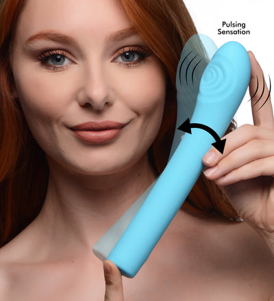 5 Star 9X Pulsing G-spot Silicone Vibrator - Teal vibesextoys from Inmi
