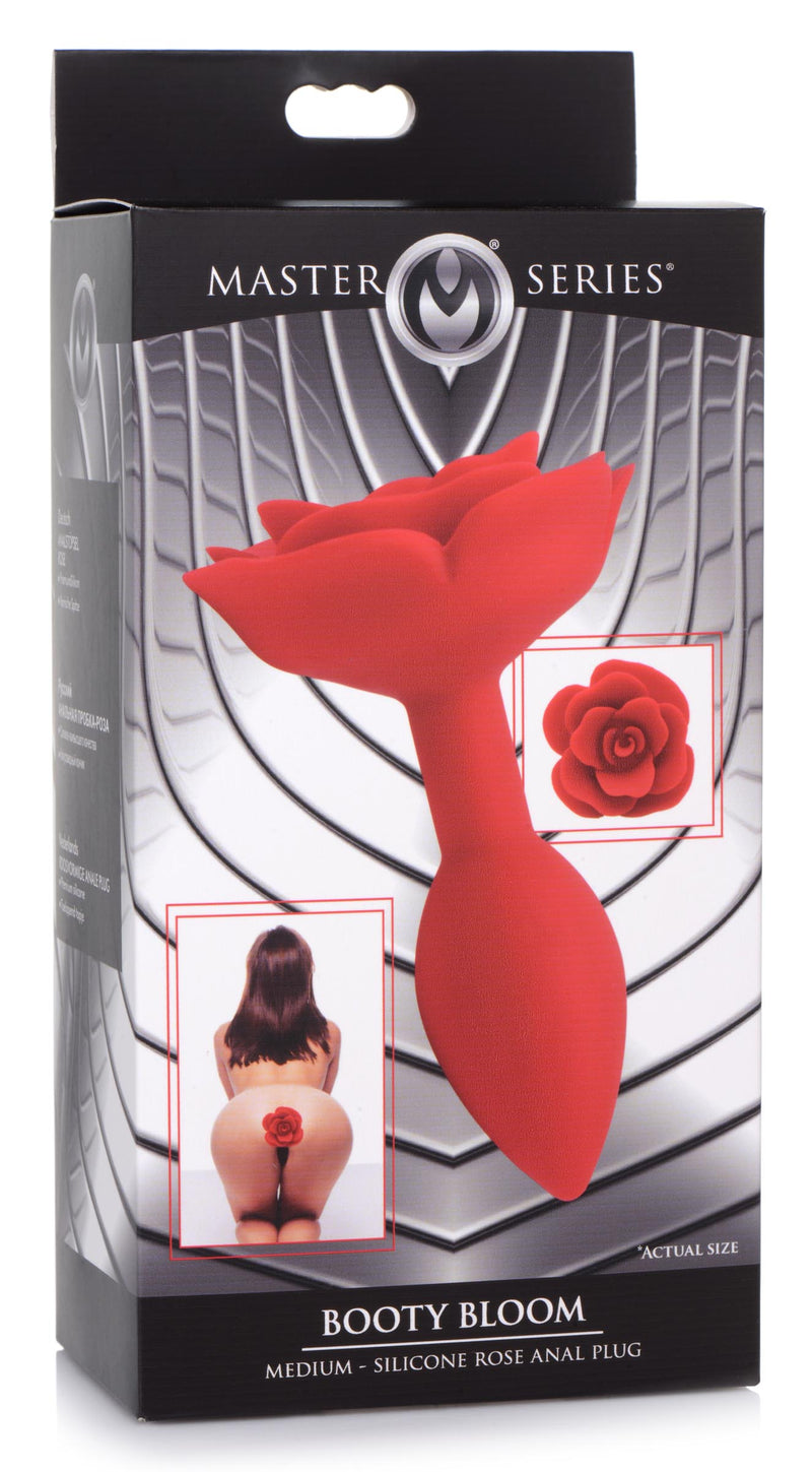 Booty Bloom Silicone Rose Anal Plug - Medium butt-plugs from Master Series
