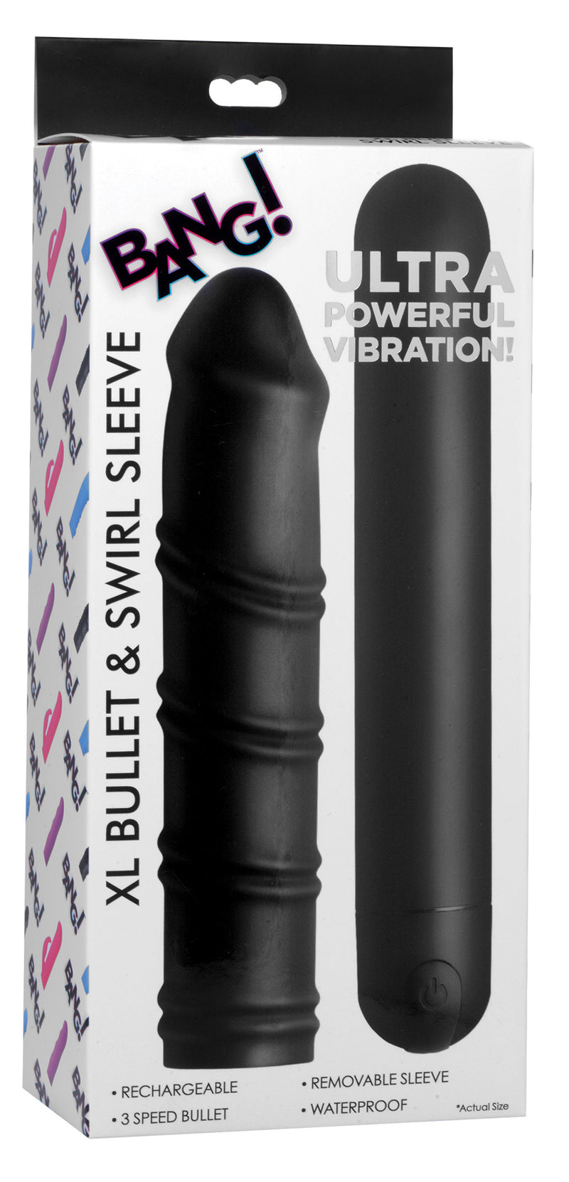 XL Silicone Bullet and Swirl Sleeve vibesextoys from Bang