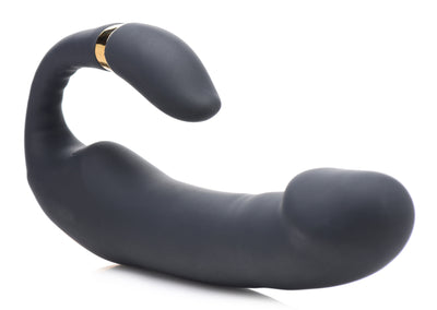 10X Pleasure Pose Come Hither Silicone Vibrator with Poseable Clit Stimulator vibesextoys from Inmi