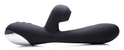 Shegasm 5 Star 7X Suction Come-Hither Silicone Rabbit - Black vibesextoys from Inmi