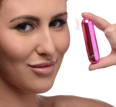 10X Rechargeable Vibrating Metallic Bullet - Pink bullet-vibrators from Bang