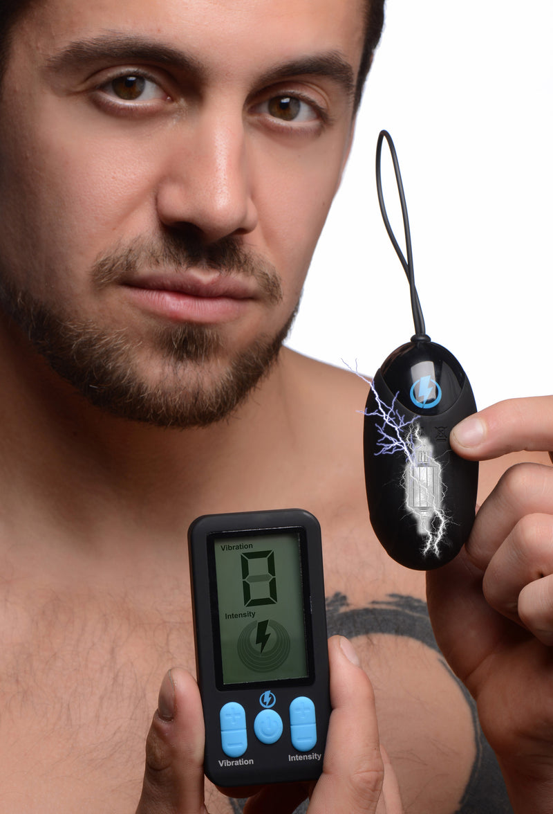 E-Stim Pro Silicone Vibrating Egg with Remote Control Electro from Zeus Electrosex