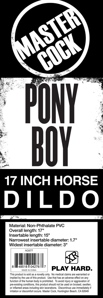 Pony Boy 17 Inch Horse Dildo Dildos from Master Cock