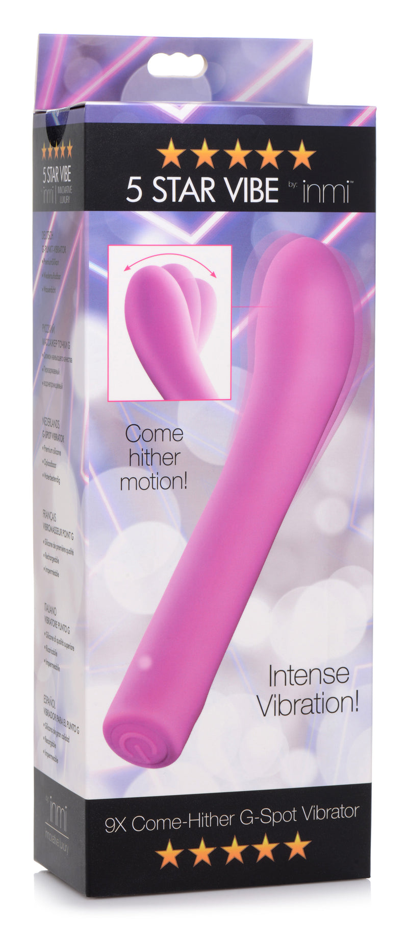 5 Star 9X Come-Hither G-Spot Silicone Vibrator - Pink vibesextoys from Inmi