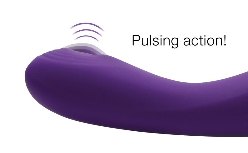 Pulsing G-spot Pinpoint Silicone Vibrator with Attachments vibesextoys from Inmi