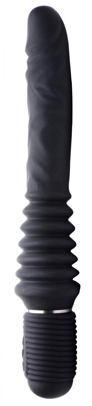 10X Silicone Vibrating and Thrusting Dildo vibesextoys from Master Series
