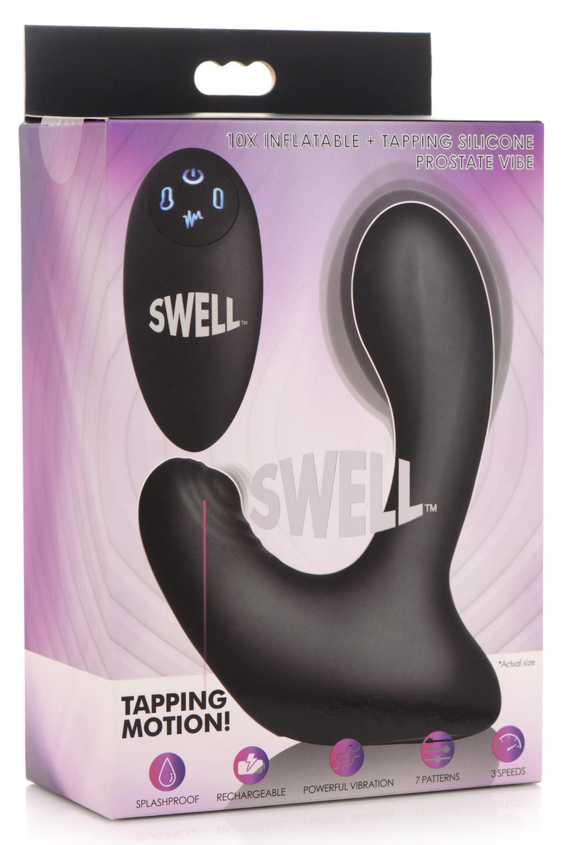 10X Inflatable and Tapping Silicone Prostate Vibrator prostate-stimulator from Swell