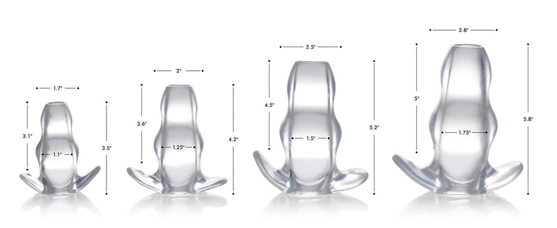 Clear View Hollow Anal Plug - Small butt-plugs from Master Series