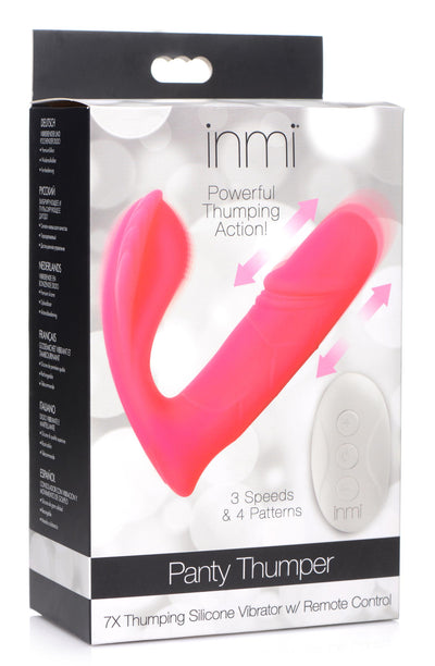 Panty Thumper 7X Thumping Silicone Vibrator with Remote Control vibesextoys from Inmi