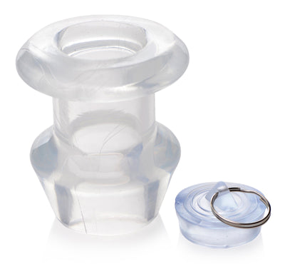 Ass Bung Clear Hollow Anal Dilator with Plug - Large butt-plugs from Master Series