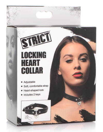 Locking Heart Collar FetishClothing from Strict