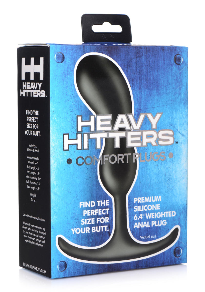 Premium Silicone Weighted Prostate Plug - Medium prostate-stimulator from Heavy Hitters