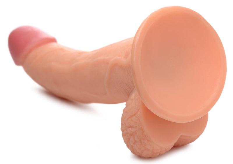 7.5 Inch Realistic Dildo with Balls - Light Dildos from Pop Peckers