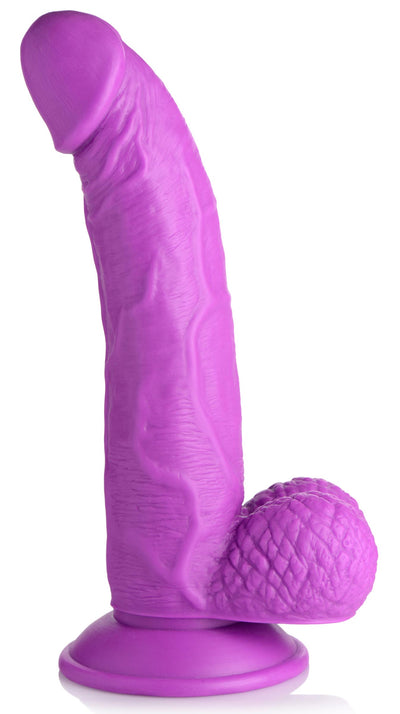 7.5 Inch Realistic  Dildo with Balls - Purple Dildos from Pop Peckers
