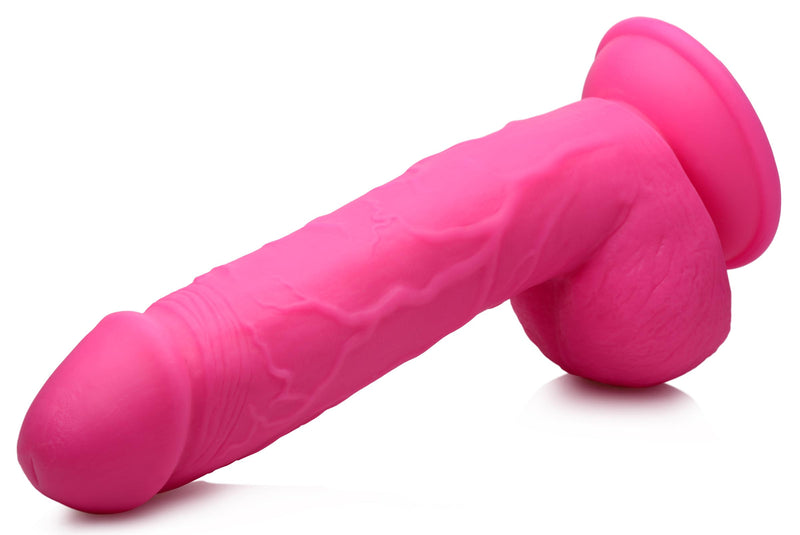 8.25 Inch Realistic Dildo with Balls - Pink Dildos from Pop Peckers