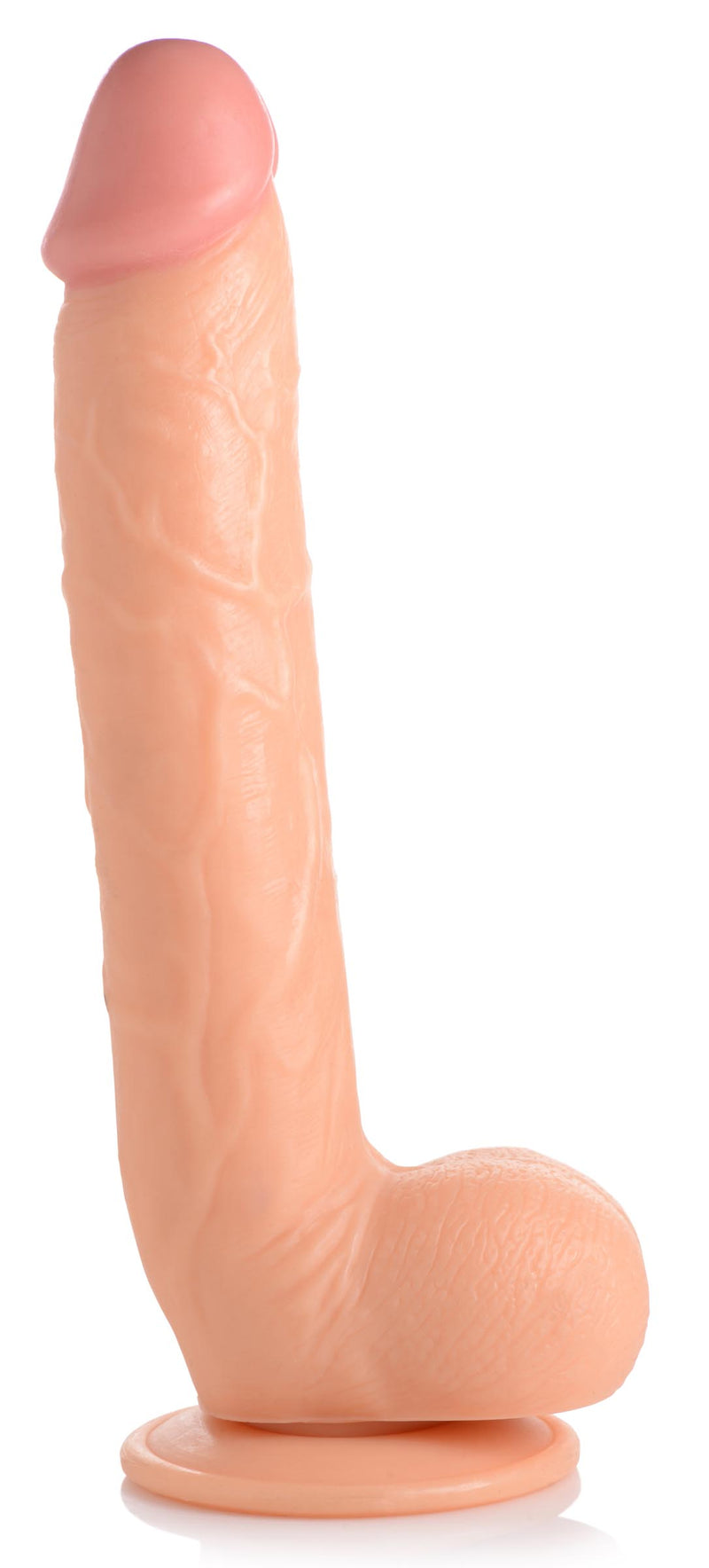 Long Logan 10 Inch Realistic Dildo with Balls - Light | XR Brands Dildos from Master Cock