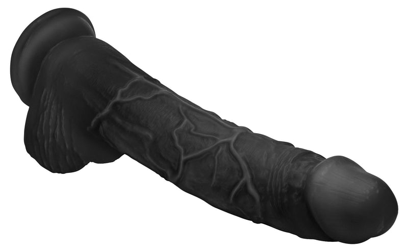 Hung Harry 11.75 Inch Realistic Dildo with Balls - Black | XR Brands Dildos from Master Cock