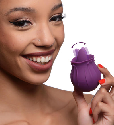 Bloomgasm Wild Violet 10X Silicone Clit Licking Stimulator vibesextoys from Inmi