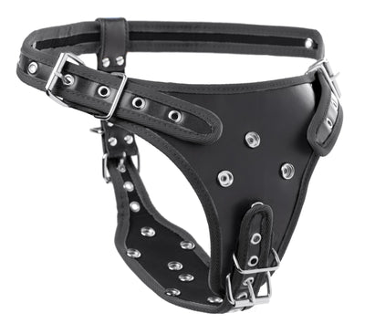 Double Penetration Strap On Harness | XR Brands dual-penetration-strapon from STRICT