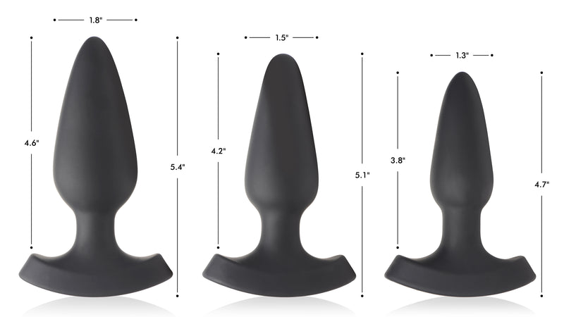 28X Laser Heart Silicone Anal Plug with Remote – Medium | Booty Sparks butt-plugs from Booty Sparks