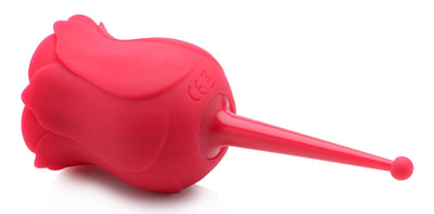 Bloomgasm Rose Buzz 7X Silicone Clit Stimulator and Vibrator suction from Inmi
