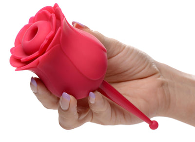 Bloomgasm Rose Buzz 7X Silicone Clit Stimulator and Vibrator suction from Inmi