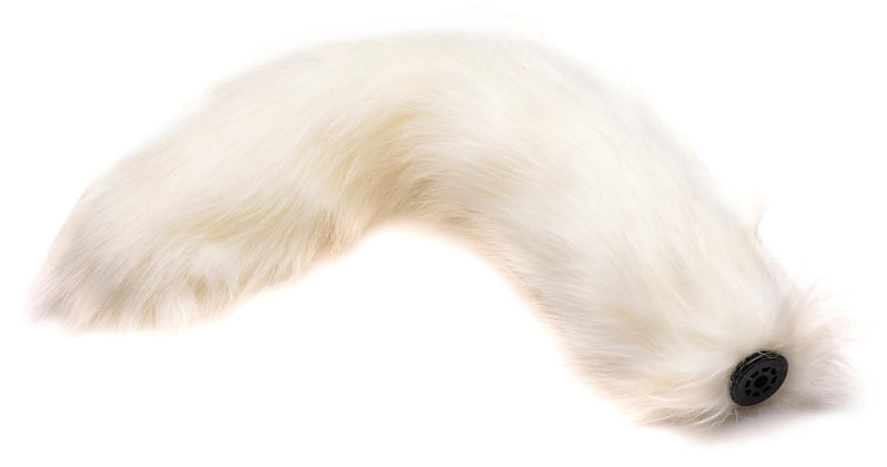Interchangeable White Fox Tail butt-plugs from Tailz