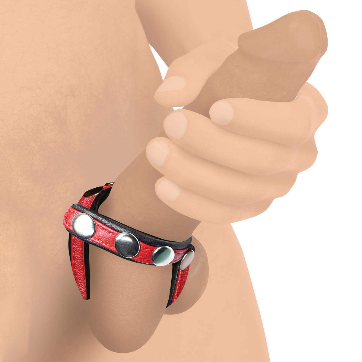 Leather Snap-On Cock Harness - The Dildo Hub