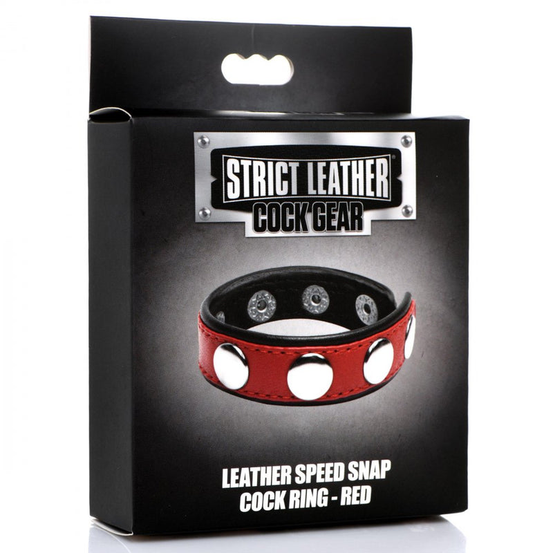 Leather Speed Snap Cock Ring