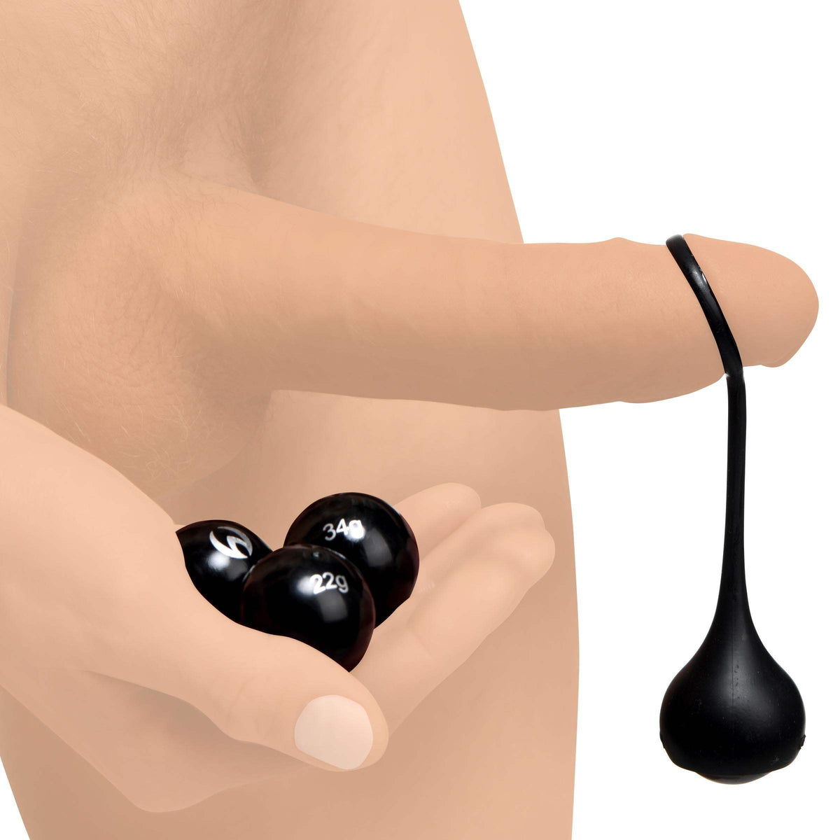 Cock Dangler Silicone Penis Strap with Weights - The Dildo Hub