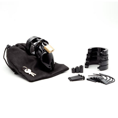CB6000S Black Chastity Cage Kit male-chastity from CB6000S