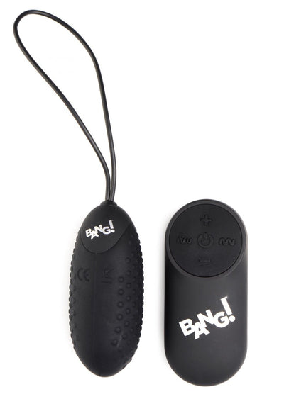 28X Nubbed Silicone Vibrating Egg with Remote Control bullet-vibrators from Bang!