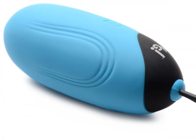 28X Grooved Silicone Vibrating Egg with Remote Control bullet-vibrators from Bang!