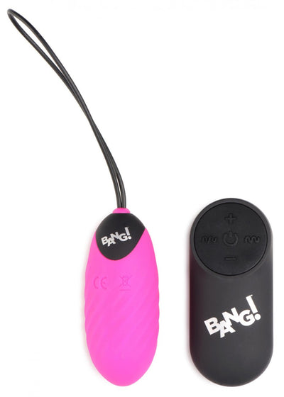 28X Swirl Silicone Vibrating Egg with Remote Control bullet-vibrators from Bang!
