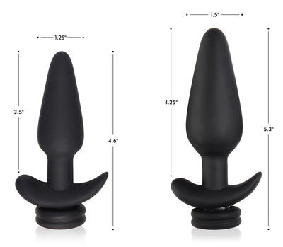 Small Vibrating Anal Plug with Interchangeable Fox Tail - White butt-plugs from Tailz