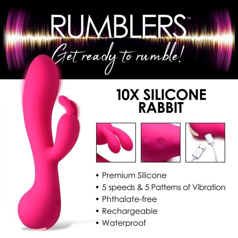 10X Rabbit Silicone Vibrator