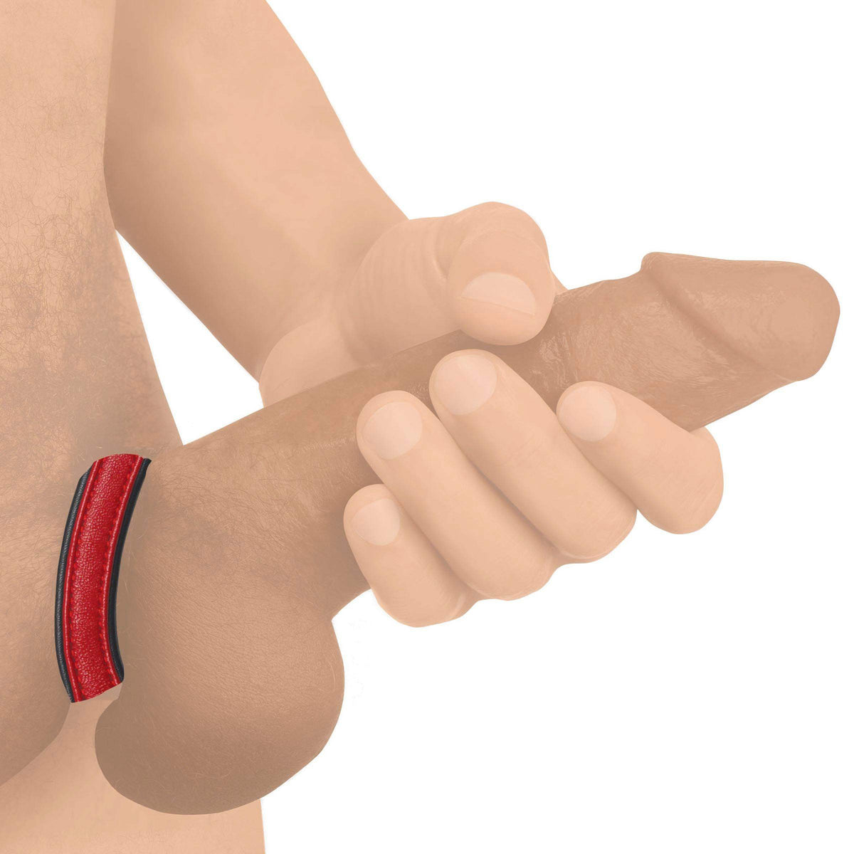 Velcro Leather Cock Ring - The Dildo Hub